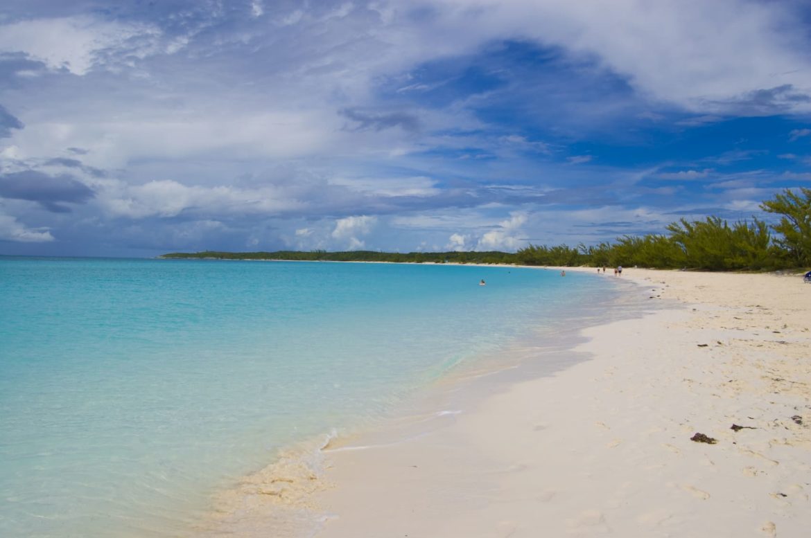 Sandy beach in the Bahamas