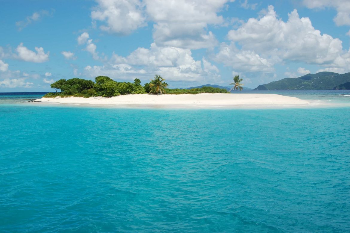 Small deserted islands like this are perfect for spending an afternoon alone on your private yacht charter.