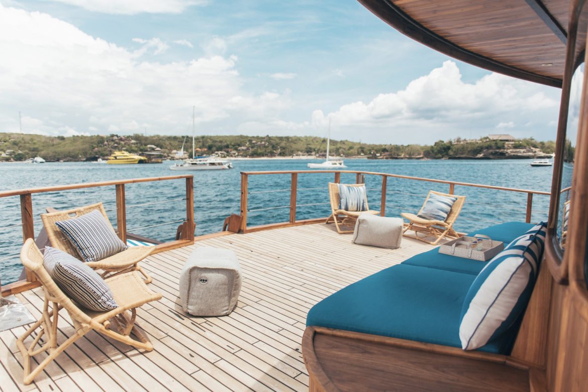 charter yacht deck on Rascal