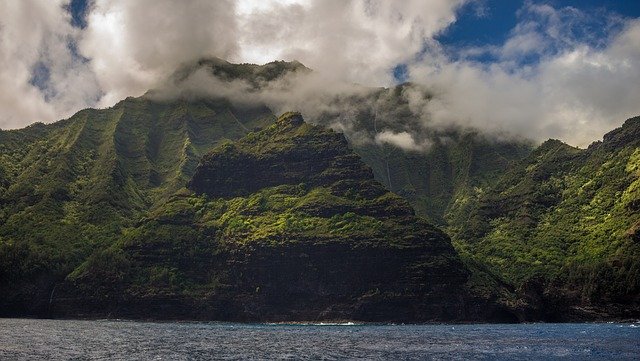 View of Hawaii from sea