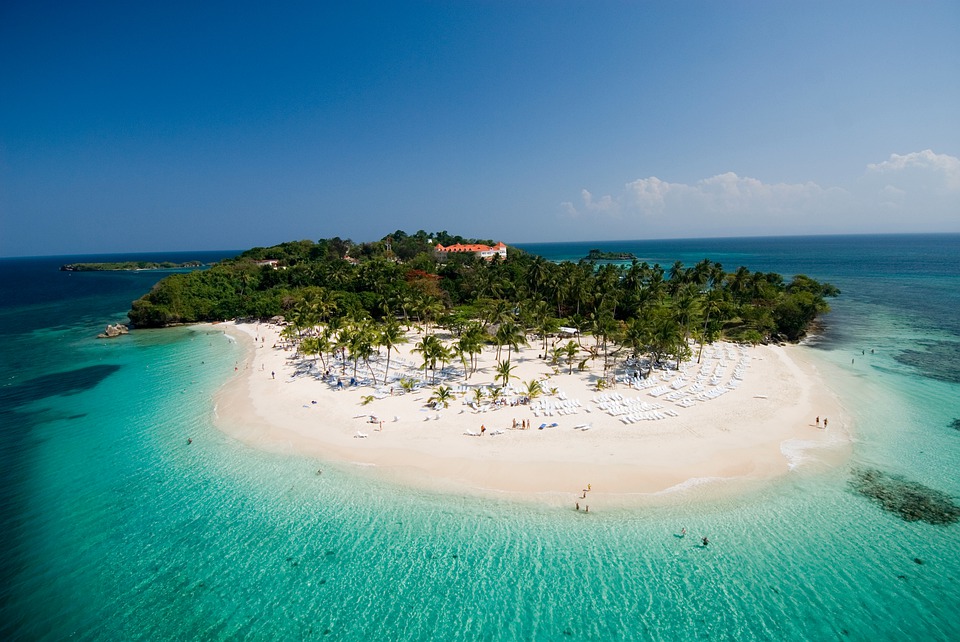 remote island in Caribbean