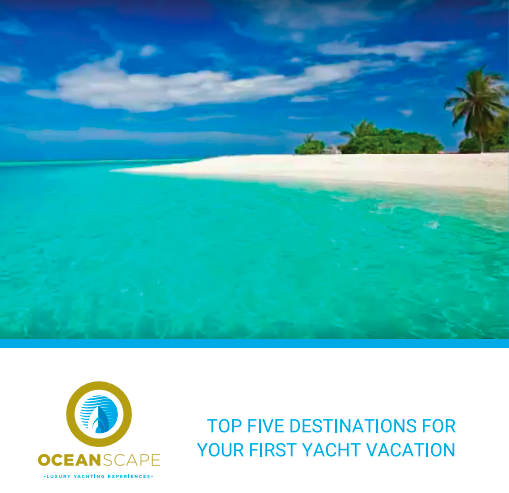 front cover of the story book, Top 5 Destinations for Your First Yacht Charter