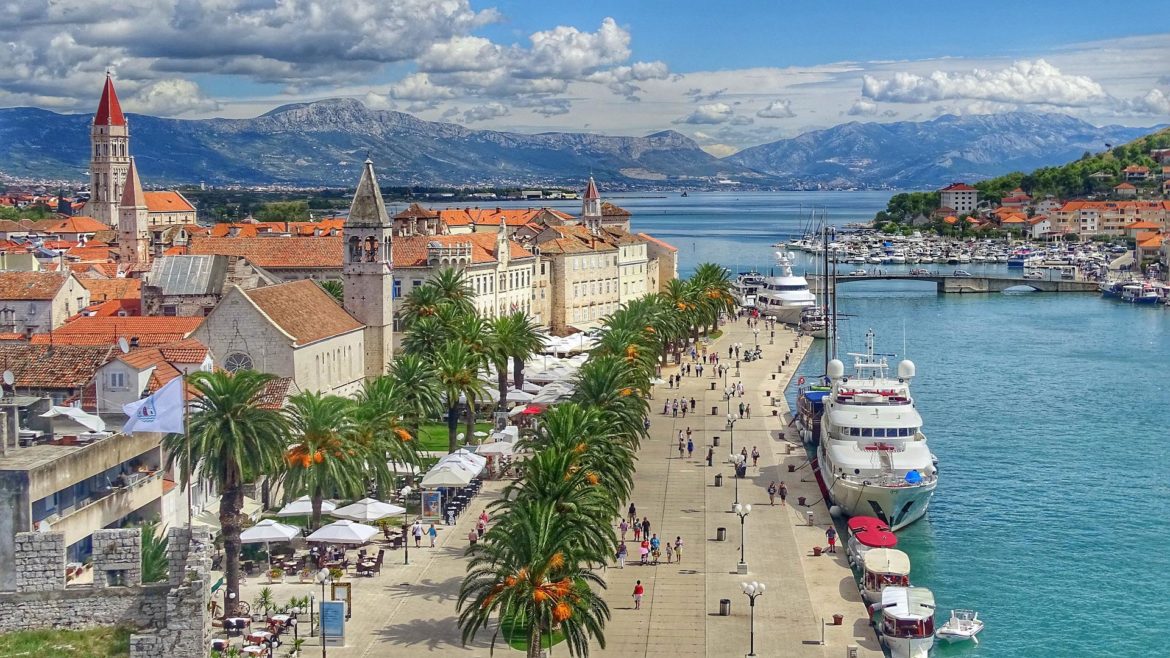 Trogir harbour in Croatia