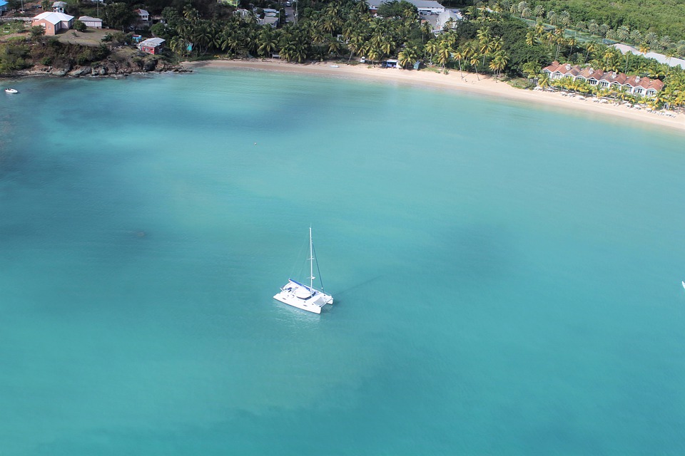 yacht sitting in Windward islands